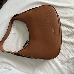 Calvin Klein Tan Leather Shoulder Bag